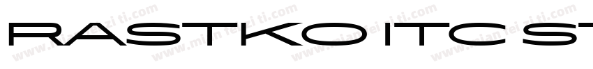 Rastko ITC Std字体转换